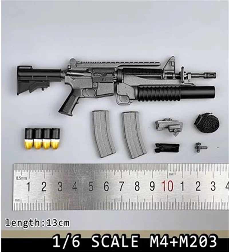 1/6 Soldier Scene Toy Military Weapon M4 M4A1 M4 SOPMOD M4+