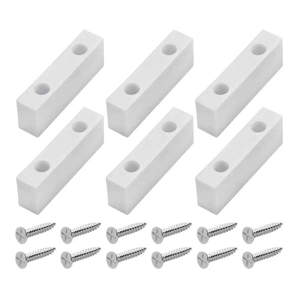 Sliding Door and For Window Lock Block Limiter Durable PP Material Adjustable Ventilation Enhanced Safety Pack of 6