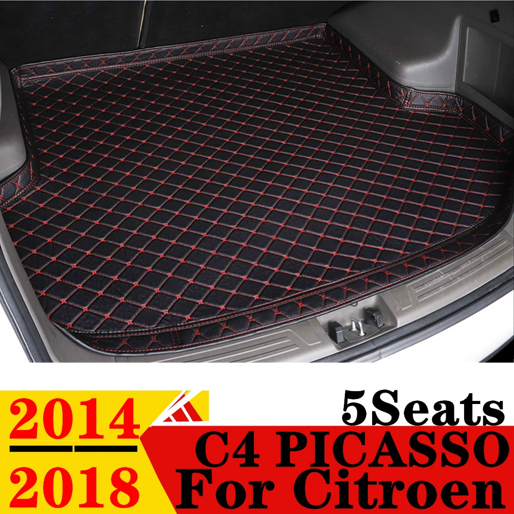 

Автомобильный коврик для багажника Citroen C4 PICASSO, 5 мест, 14-18, для любой погоды