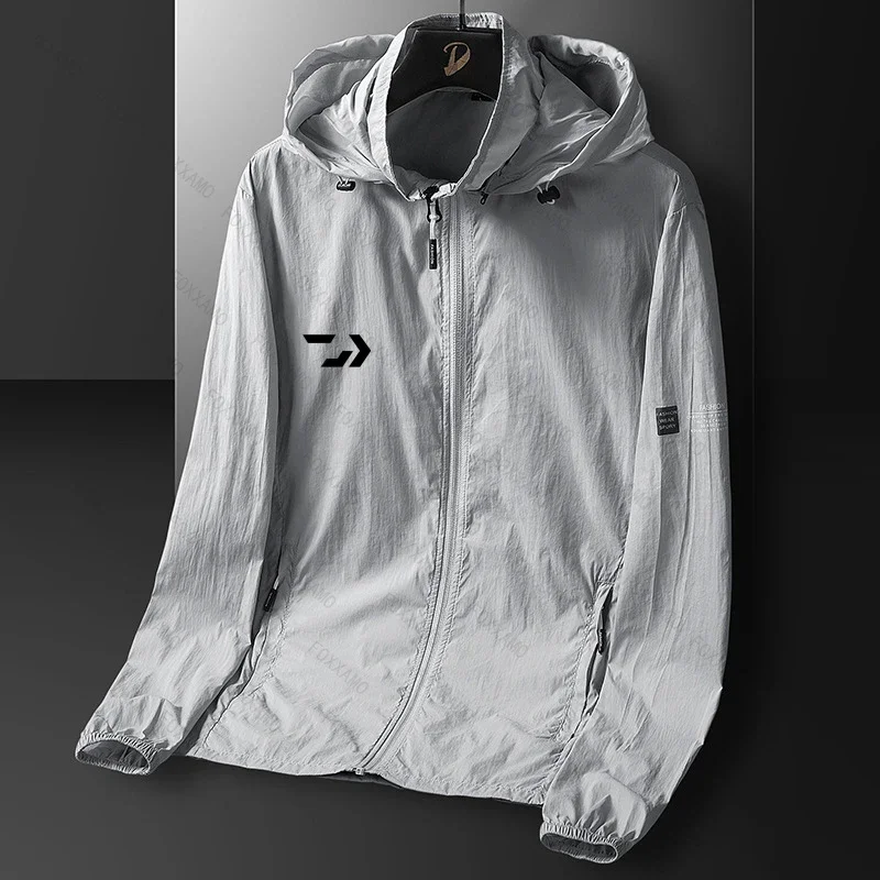 Summer Hooded Jacket Men Women Sun Protection Clothing Fishing Hunting Clothes Quick Dry Skin Windbreaker