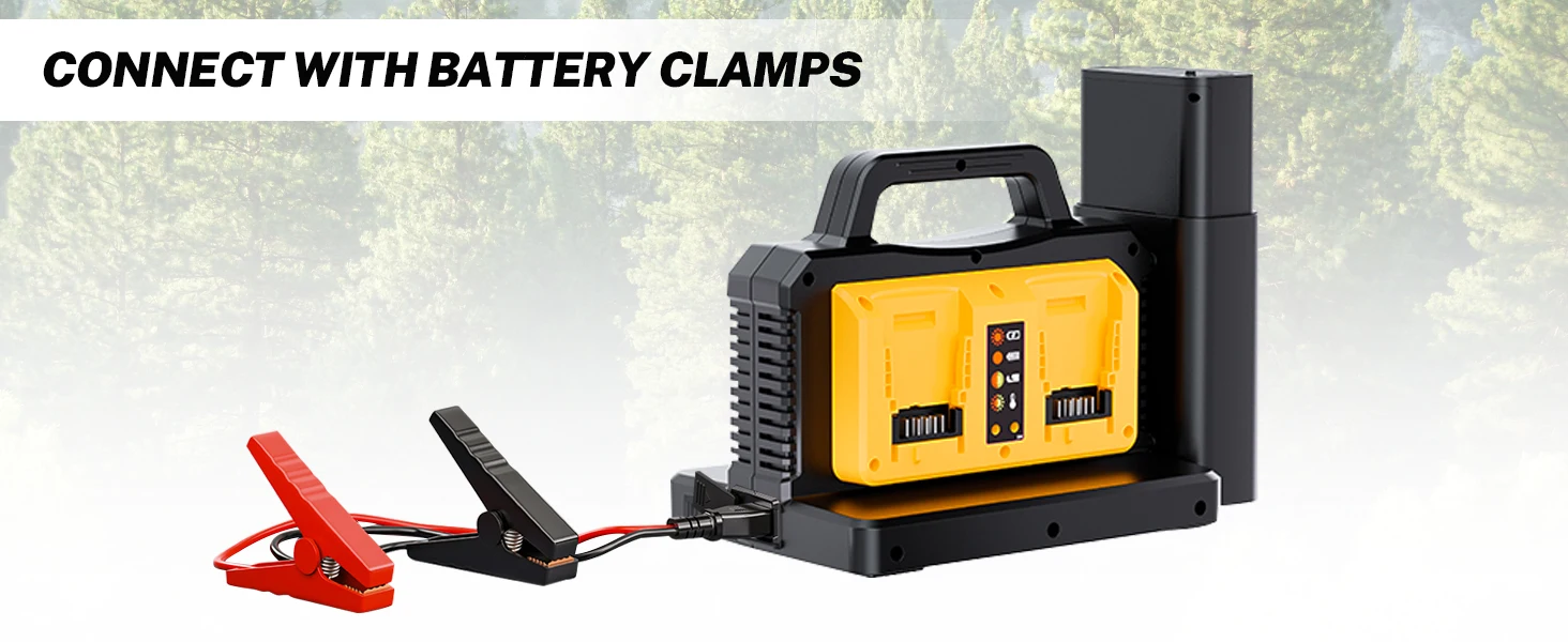 2 in 1 500W Power Inverter Battery Charger Compatible with Dewalt 20V Battery Ge