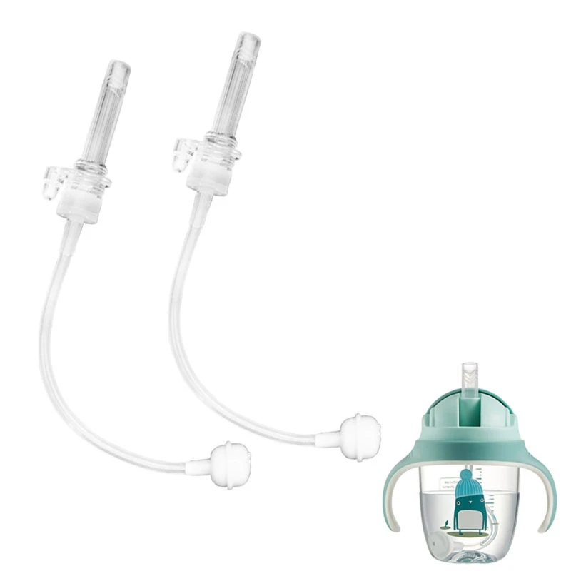 Baby Feeding Accessories 1SET Children Water Cup Straw Liquid Silicone Sippy Drink Bottle Replacement 5