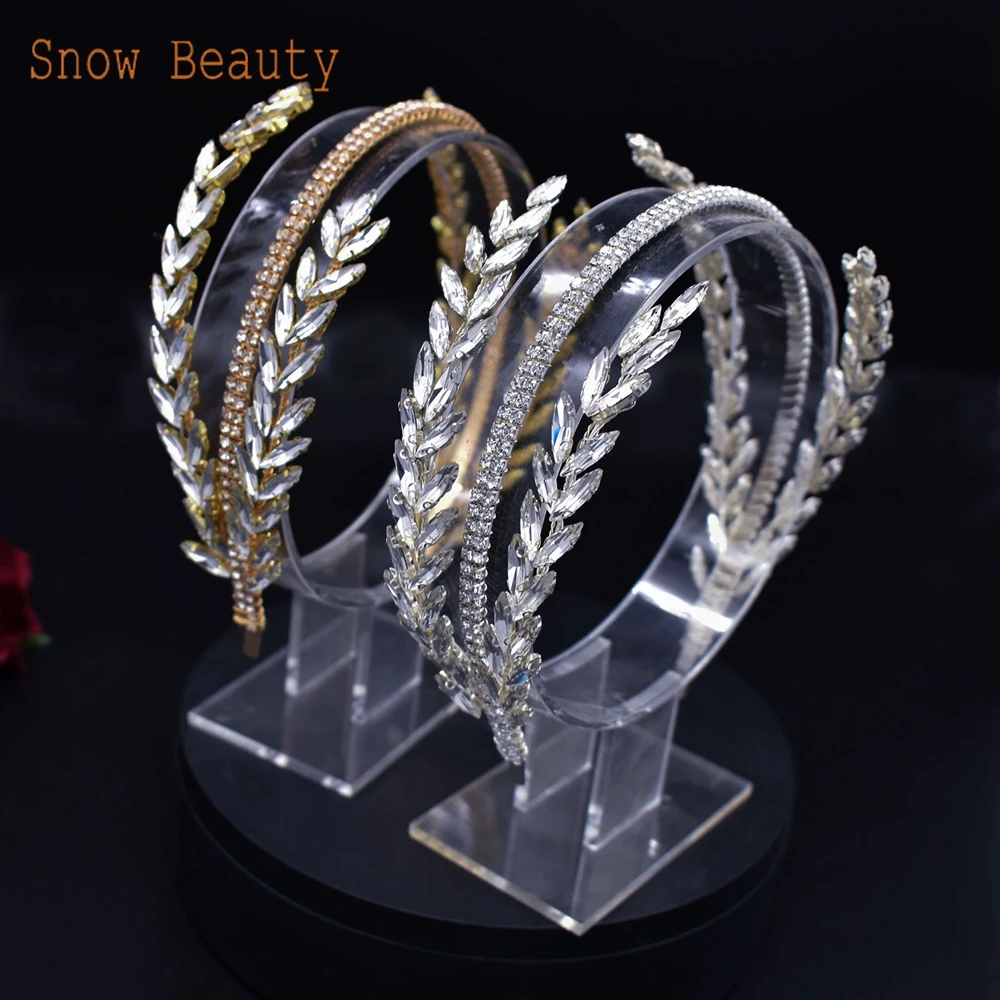 A315 Crystal Bridal Headdress Design Headpiece for Women Tiaras Wedding Headbands Pageant Prom Wedding Hair Jewelry Queen Crown hair accessory hair headdress jewelry accessories bridal headwear hair band crown