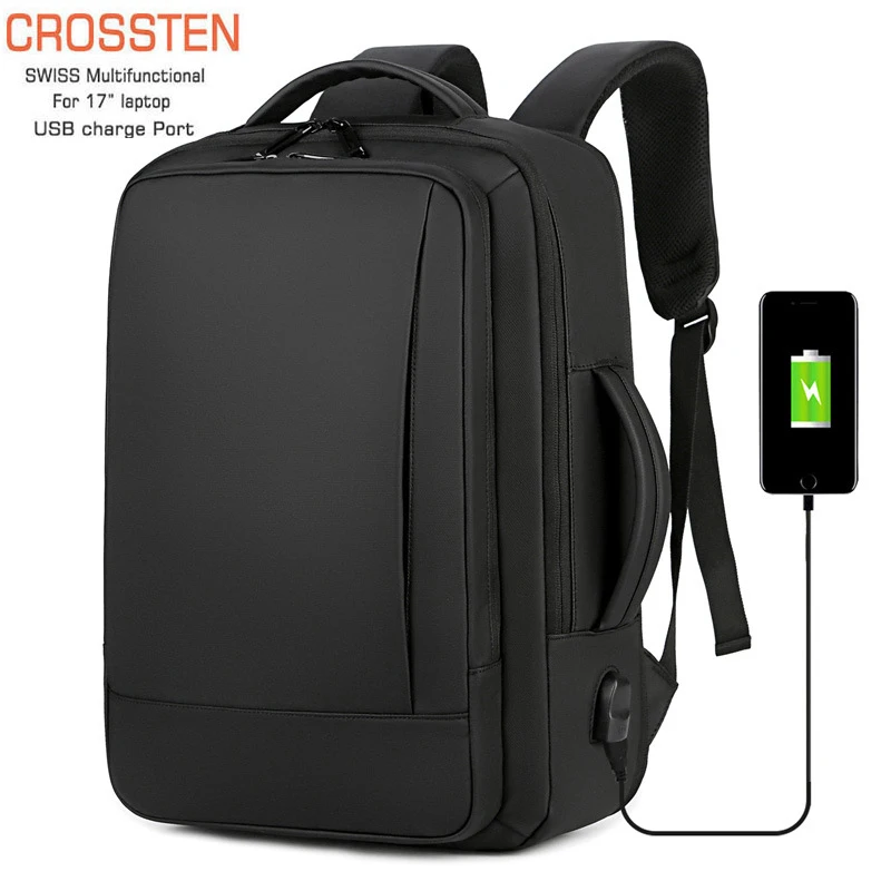 Crossten Multifunctional Large Capacity Expandable Backpack Usb