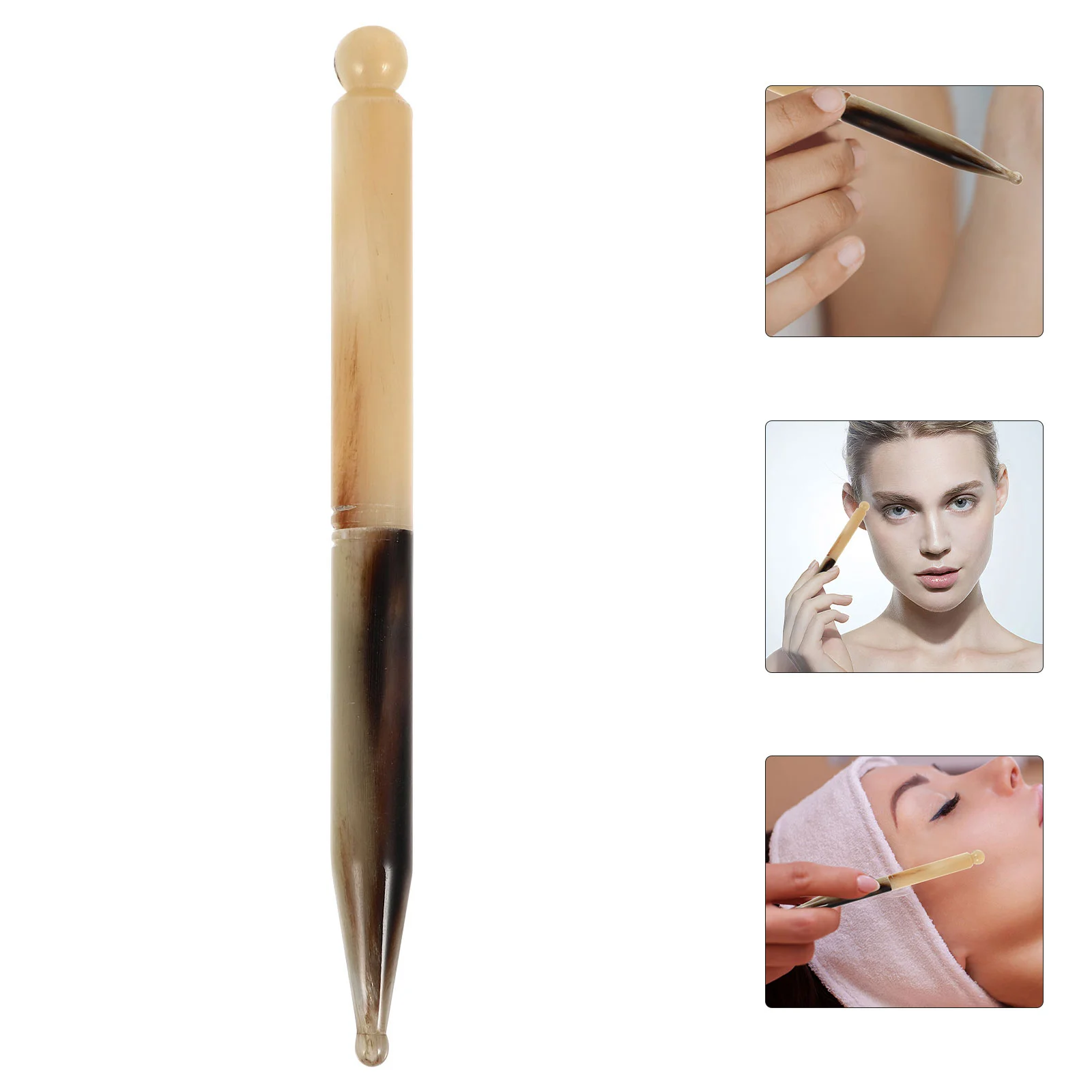 

Ox Horn Massage Pen Hand Massage Stick Acupuncture Massager Scraping Therapy Pen Portable Scraping Tool
