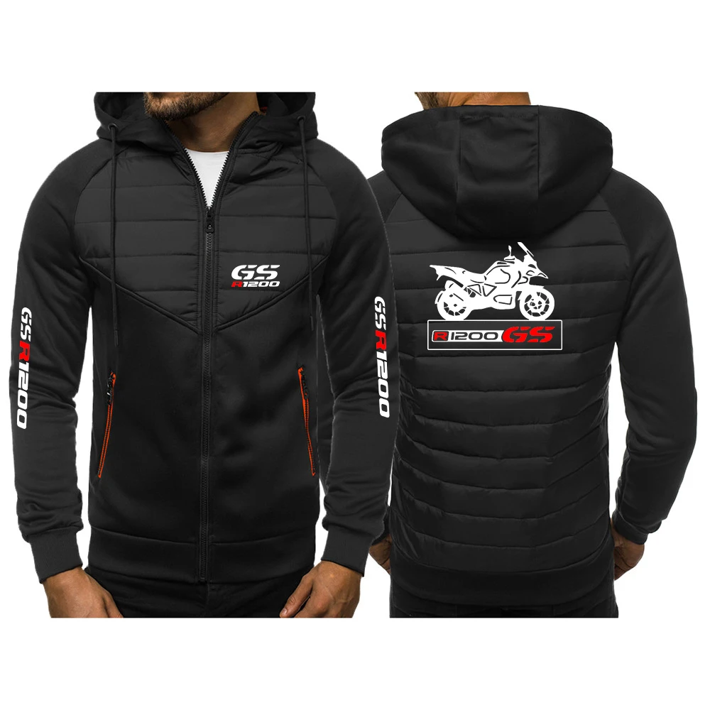 Motorcycle R 650 800 1150 1200 GS Adventure Mens Autumn Winter Patchwork New Three Color Hooded Cotton Padded Clothes Warm Coats