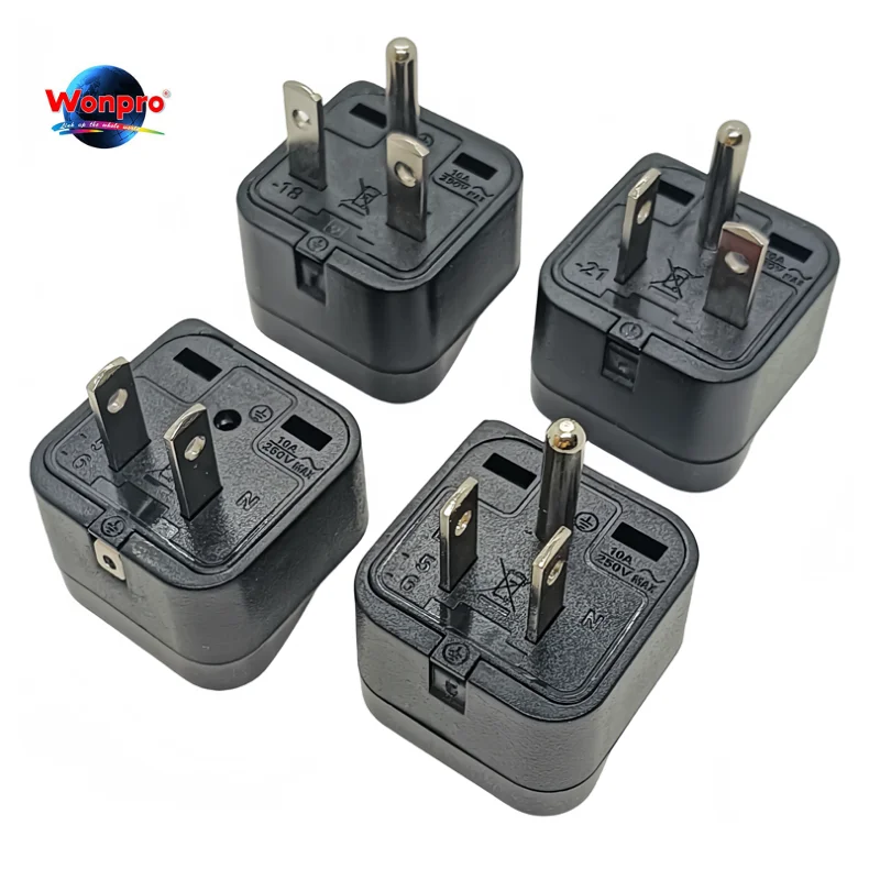 North American US Nema Plug Adapter Max AC250V 10A Wonpro Power Socket With On/Off Switch power plug adapter conversion plug plug conversion socket universal socket adapter