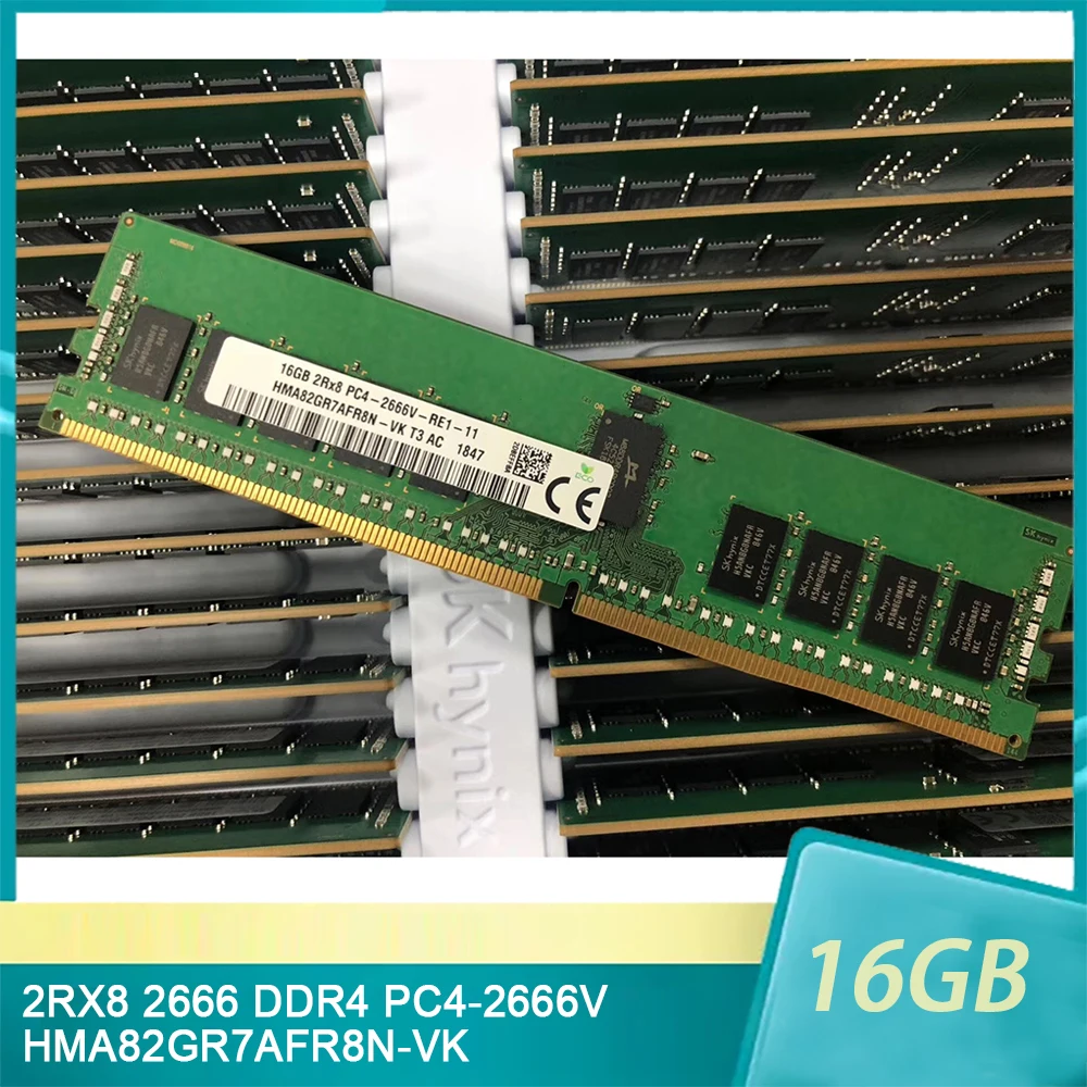 1 Pcs For SK Hynix RAM 16G 16GB 2RX8 PC4-2133P DDR4 2133 ECC REG Server  Memory