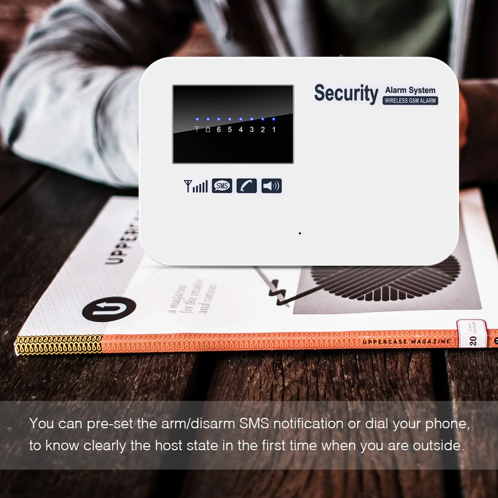 11A GSM Security Alarm System for Home with Motion Detector Door Sensor Burglar Alarm Kit