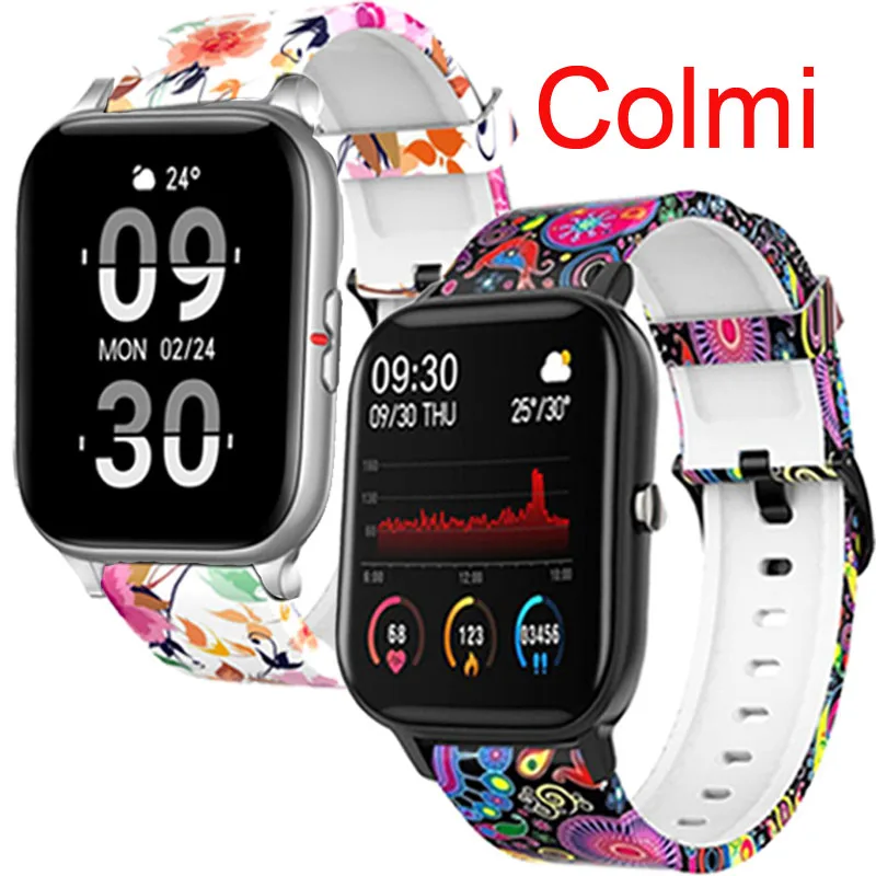 Y20 Smart Watch Bracelet Silicone Strap Colmi P8 Smart Watch Strap