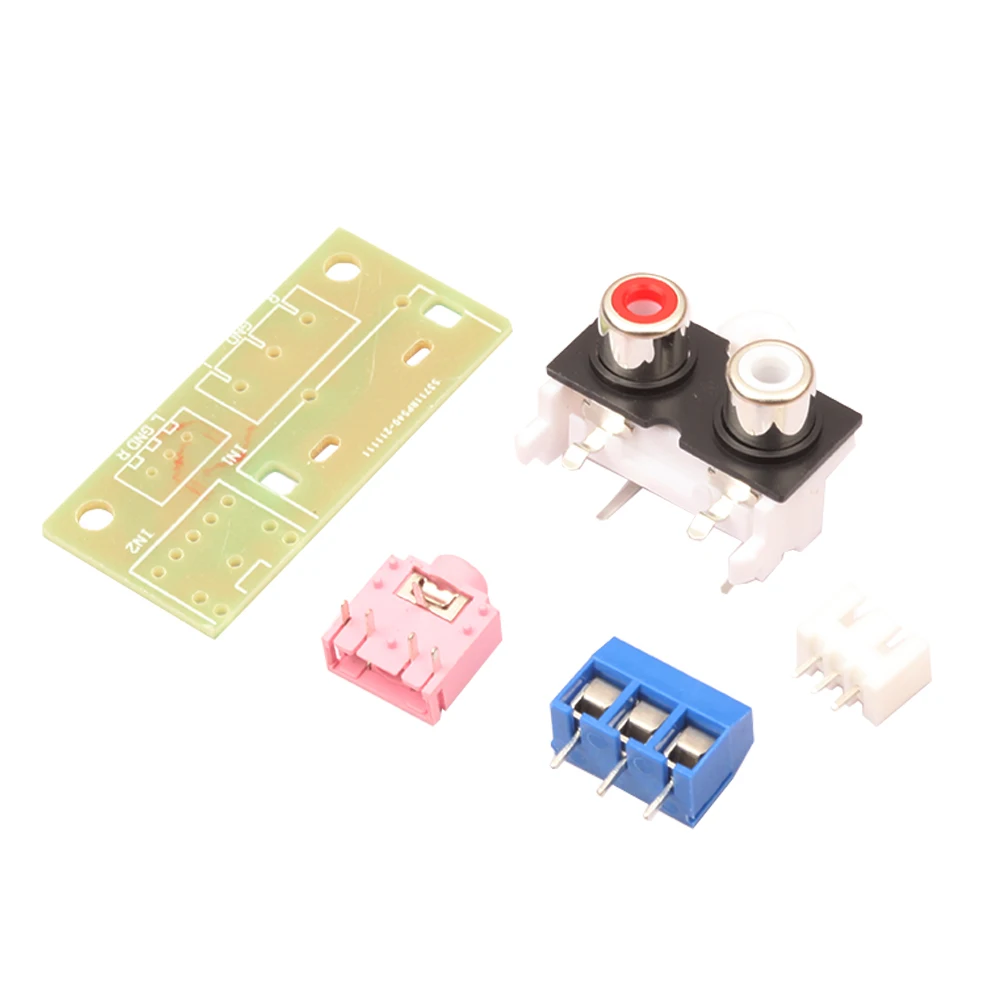 

Audio Switch Board DIY Kit 3.5mm Jack Input RCA Block For Amplifier Electronic Kits