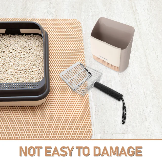 Cat Litter Scoop with Holder Stainless Steel Detachable Sifter Ergonomic Grip for Pet Waste Management Fine Litter Sand Soil 2