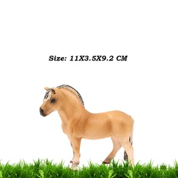 Wild Animal Horses Collectible Figurines - Appaloosa, Quarter, Arabian Horse Toys (Fjord Horse)