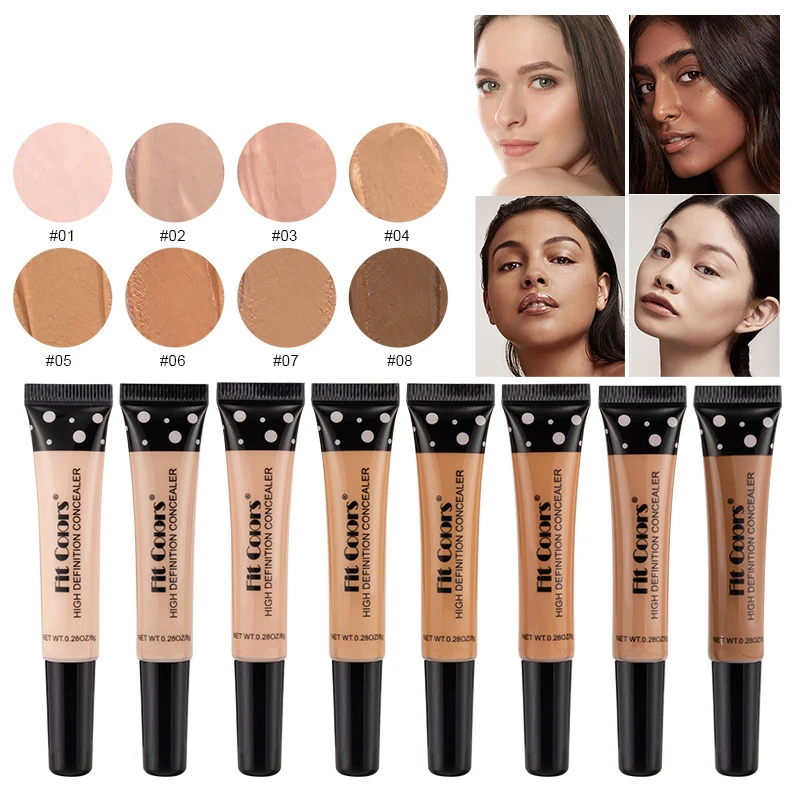 Nude Makeup Facial Foundation Waterproof Cover Blemish Base Fluid Concealer Oil Control Lasting Brighten Skin BB Cream Cosmetics 4