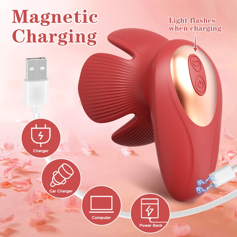 Powerful Nipples Stimulator Breast Vibrator Automatic Breast Massager for Women Female Masturbation Adult Goods Erotic Sex Toys