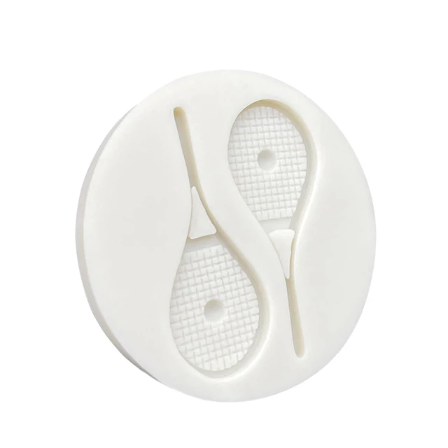 Teniszütő Szilikon Cukrász Penész Gyantakészlet Cupcake Sütő Fondant Sütemény Díszítő Szerszámok - Image 2