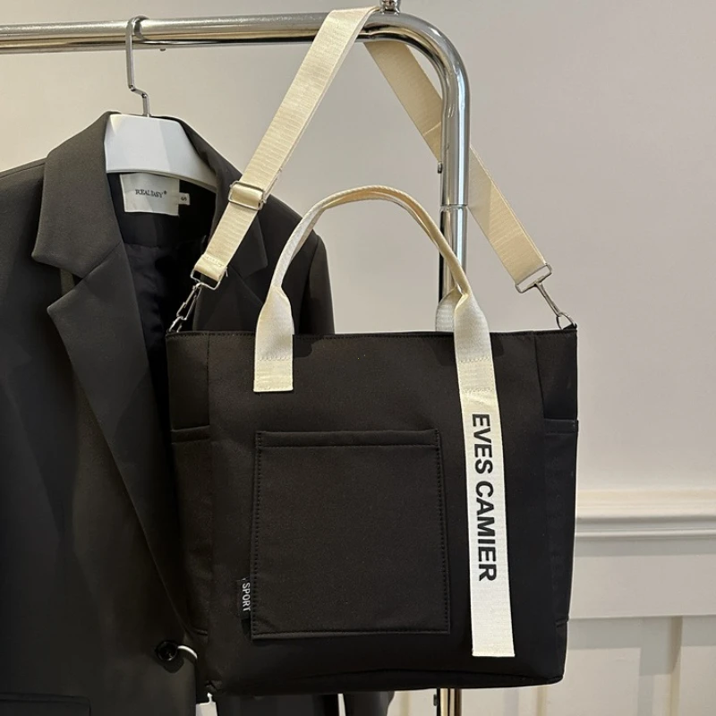 Large Capacity Oxford Waterproof Tote Bags for Women Multi Functional Student Shoulder Bag Casual Solid Color Totes Shopper Bag