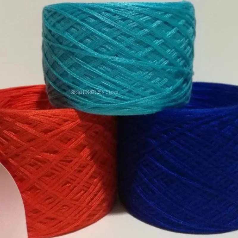 500g/롤 머서라이징 코튼 라인 6가닥 순면 중간 두께 실 DIY 수제 뜨개질  옷 스카프 코바늘 실