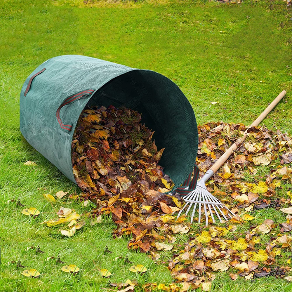 Garden Waste Bag Leaf Debris Collection Container Multifunctional Reusable Waterproof PP Bags garden waste bag