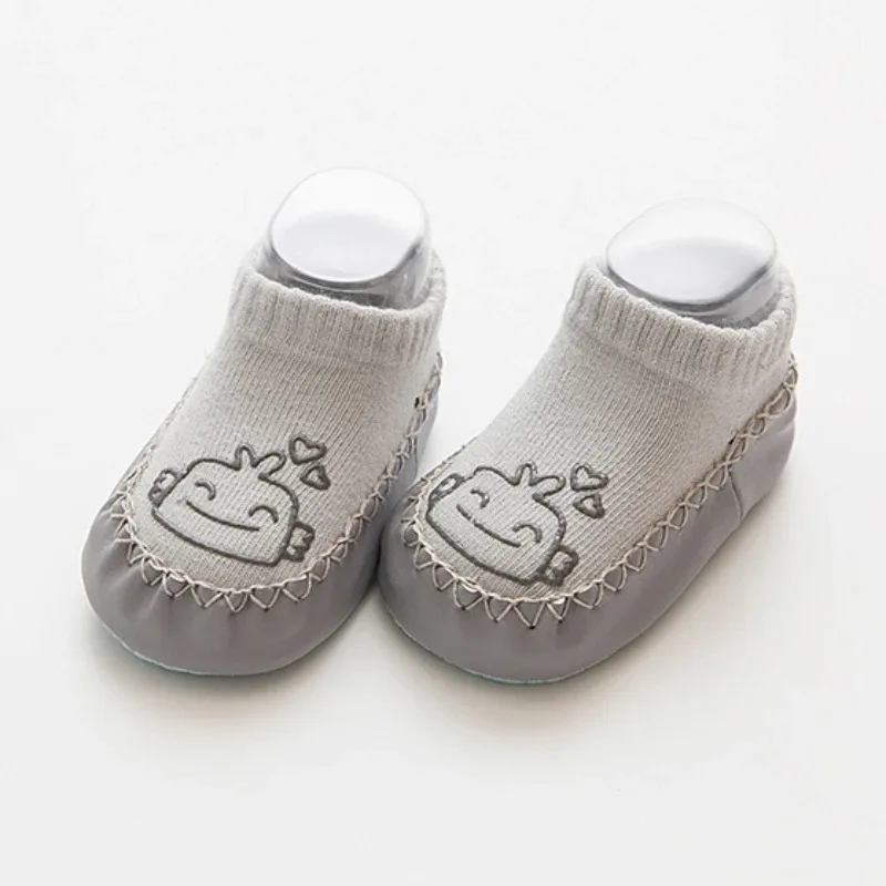 Spring Autumn Toddler Baby First Shoes Girls Boys 0-18M Non Slip Socks Shoes Lightweight Slip-on Sneakers Floor Anti-slip Shoes