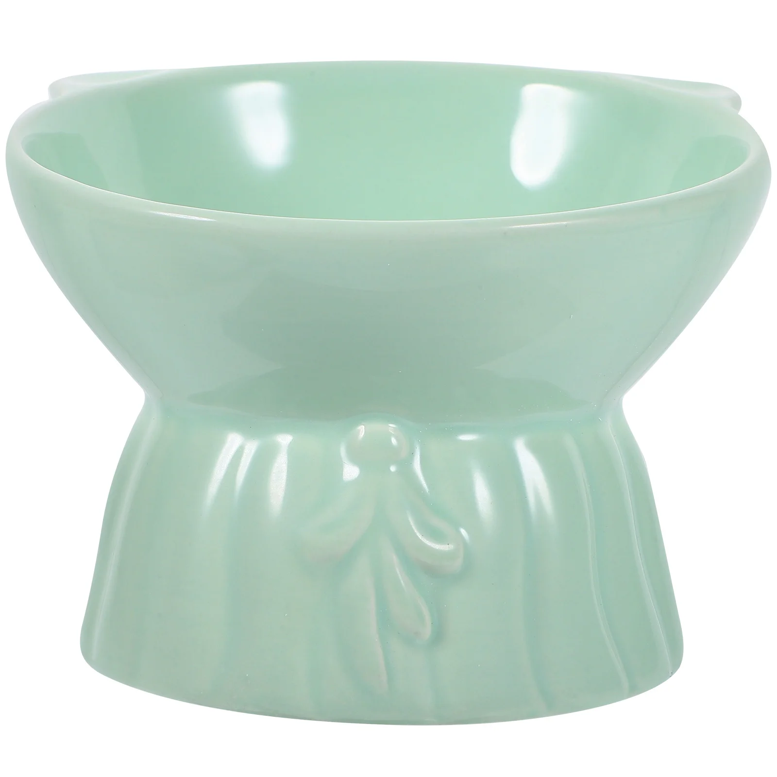 

Cat Bowl Lovely Puppy Raised Dog Food Adorable Pet Floor Feeding Accessories Compact
