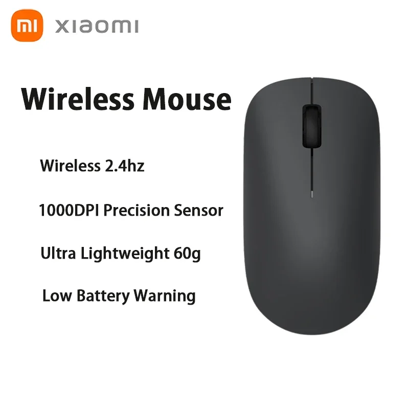 

Мышь беспроводная Xiaomi Lite, 2,4 ГГц, 1000DPI