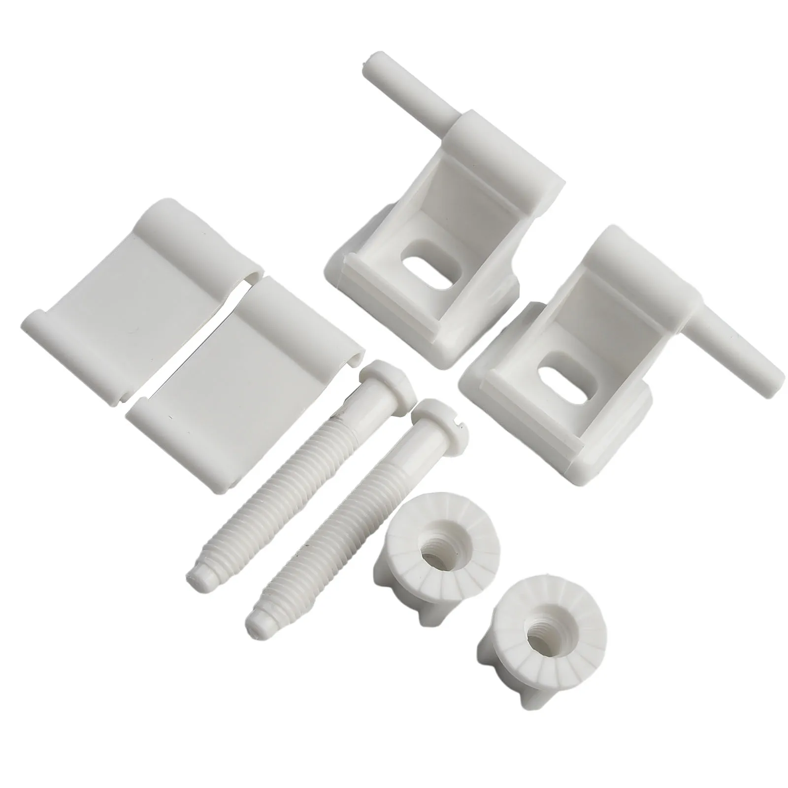 1Set Toilet S-eat Hinge Set Bolts Screw Toilet Lid Hinge Mounting Fittings 4cm Replacement Parts Bathroom Fixture Hardware
