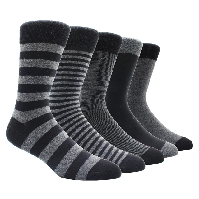 Size 41-48 Casual Fashion Cotton Funny  Long Women&Men Socks Contrast Color Rainbow Larger Size Stripe Socks for Men 5 Pairs- NY025