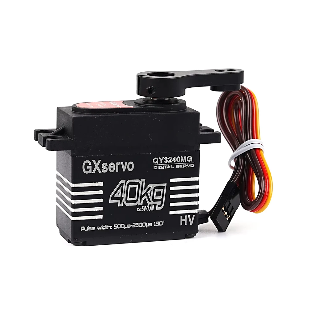 Servomoteur RC 35kg en métal pour bateau, angle 180°, vue latérale