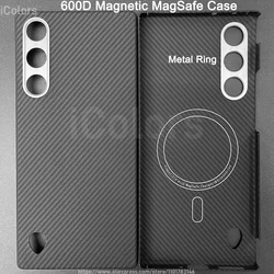 Ultra - Thin Magnetic Carbon Fiber Case - Lightweight, Slim, Anti - Scratch Design for ZTE nubia RedMagic 10 Air (600(Mag)Ring)
