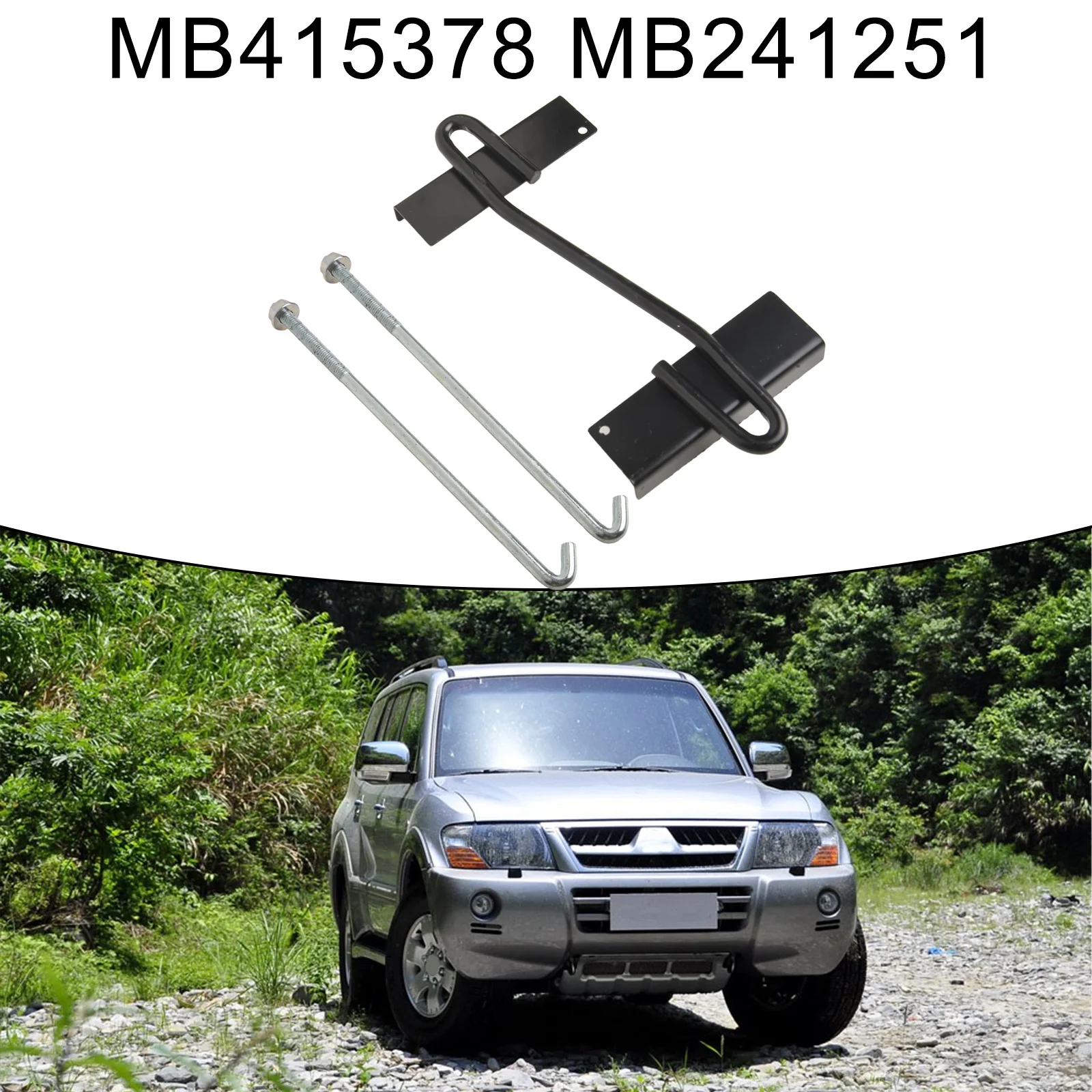 차량용 고정 배터리 거치대 홀드 다운 볼트, 미쓰비시 파제로 몬테로 MB415378 MB241251 수정 고정 배터리 거치대