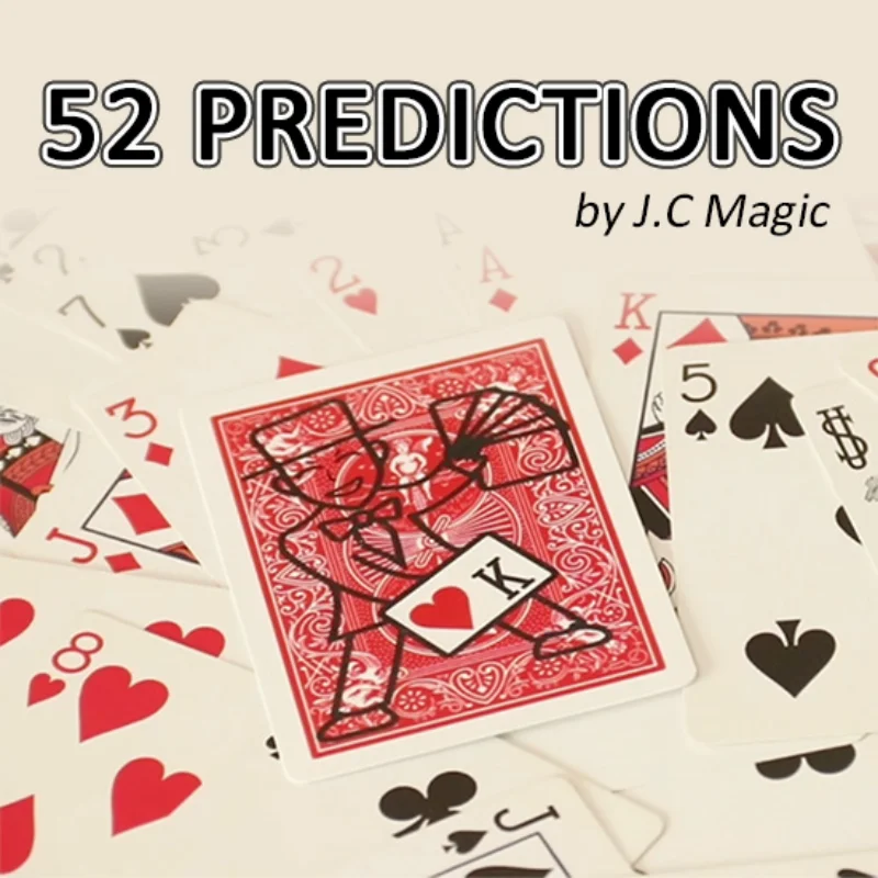 52 Predictions By J.C Magic Card Magic Close Up Magia Magie