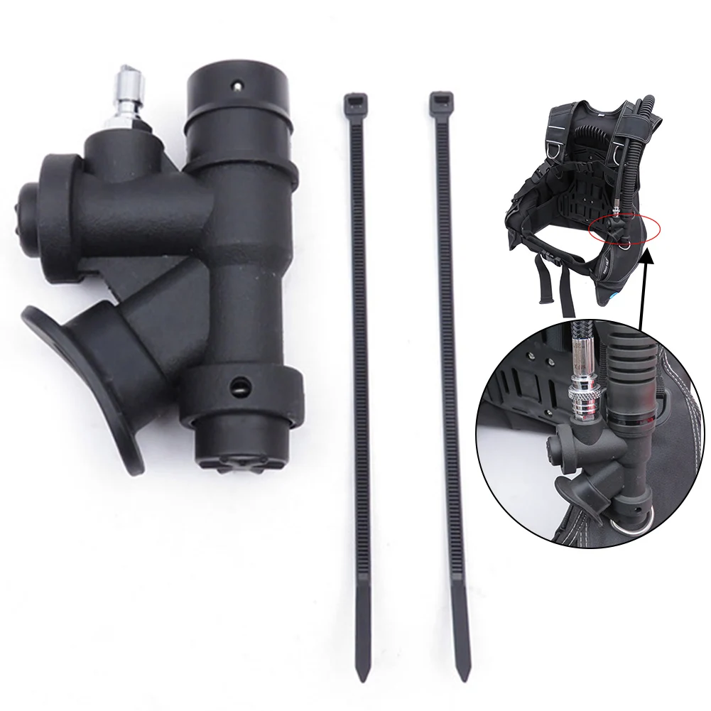 

Scuba Diving 45 Degree Oral Power Inflator Universal BCD K-Type Compensator With Cable Tie Standard BCD Power Inflator Equipment