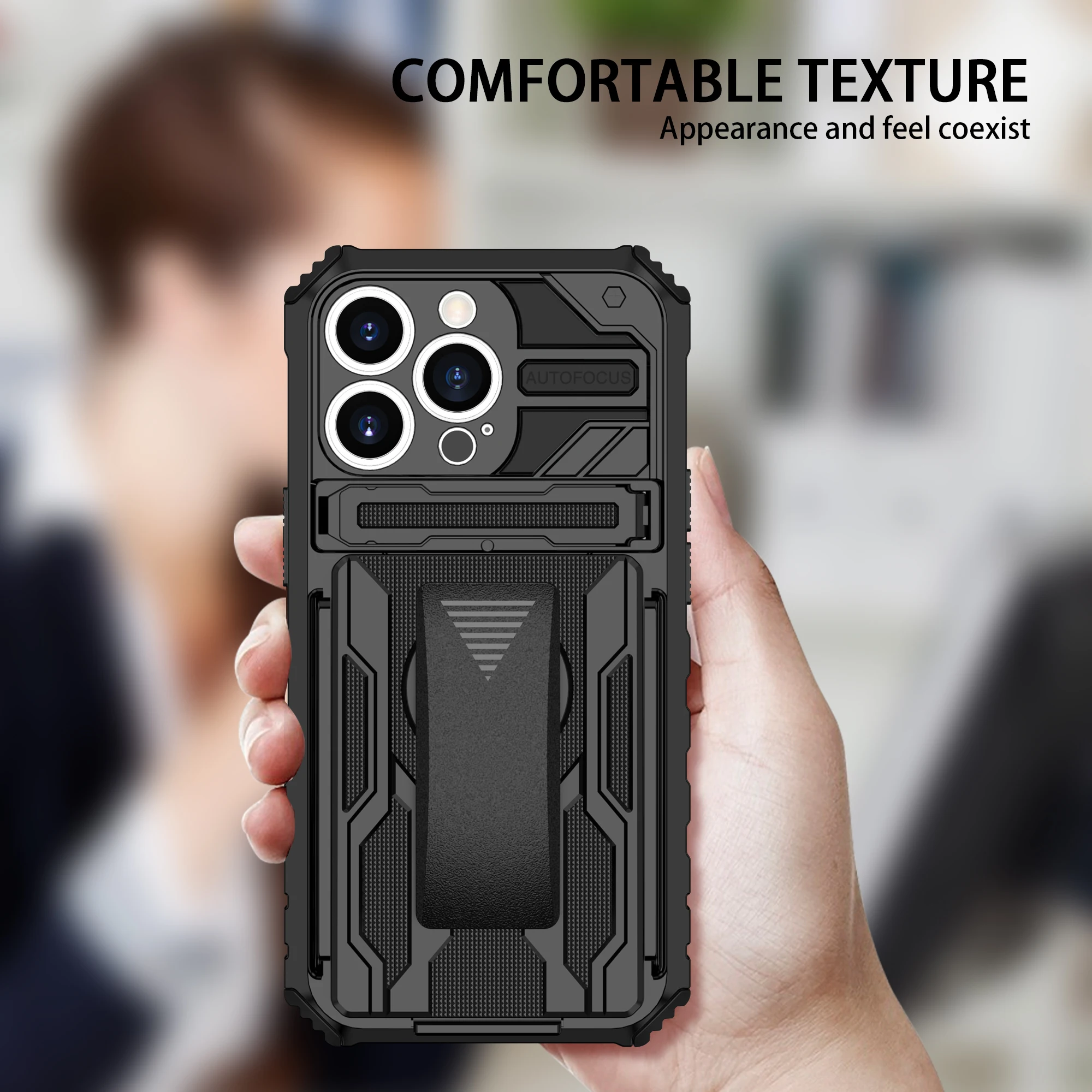 Heavy Duty Armor Case For iPhone 16 15 Pro Max 14 Plus 13 12 11 X XS Max XR Cover Belt Clip Holster Kickstand Coque Funda