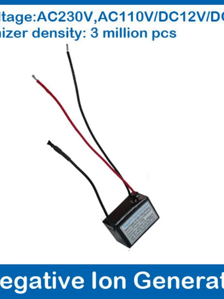 가정용 음이온 발생기용 공기 청정기 부품 AC220V 음이온 발생기 이온화 장치 밀도 3백만 개/cm3 Powe 1W