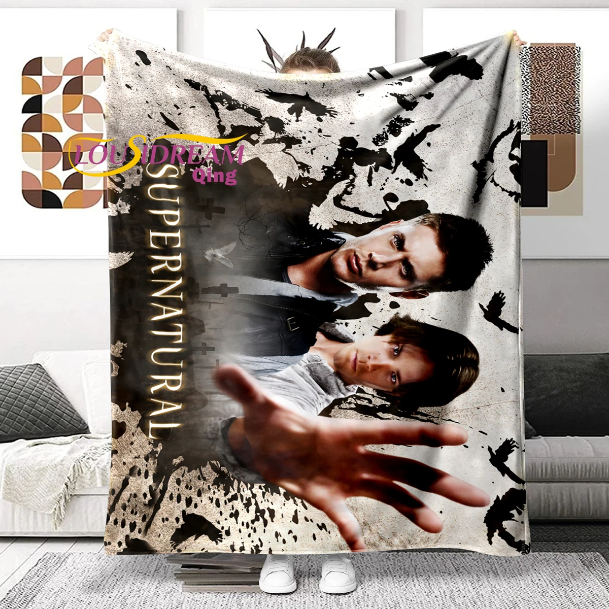 

Супернатуральное одеяло, ультралегкое мягкое плюшевое фланелевое одеяло для дивана, кровати, кушетки, лучшие офисные подарки