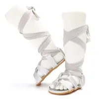 Pudcoco Toddlers Newborn Infant Baby Girl Bandage Pram Shoes Girl Bandage summer Sandals Shoes 6