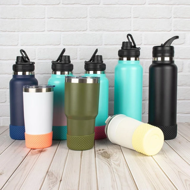 Silicone Boot for Hydro Flask Water Bottle, BPA Free Anti-Slip