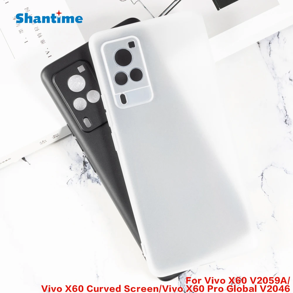 Per Vivo X60 V2059A Budino Custodia Protettiva In Silicone Per Telefono Cellulare Vivo X60 Schermo Curvo X60 Pro Global V2046 Custodia Morbida In Tpu