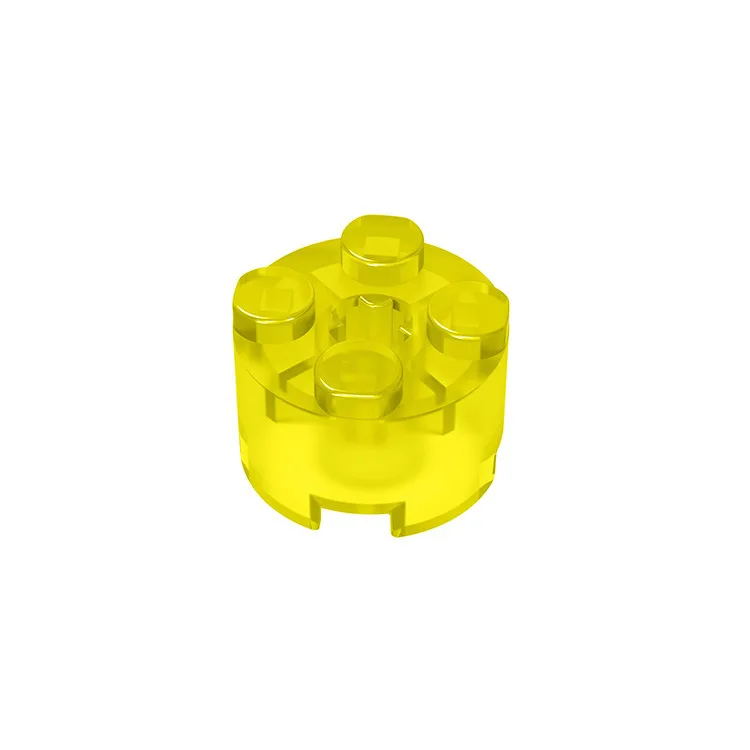 10 Stück Puzzle-Teile 6143 2x2 Rund mit Achsloch Bausteine 3941 Plattensteine Lernspielzeug Geschenke – Detail 1