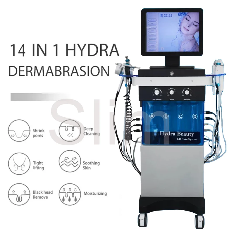 Best Selling 14 In 1 Hydrafacial Beauty Machine Diamond Peeling And