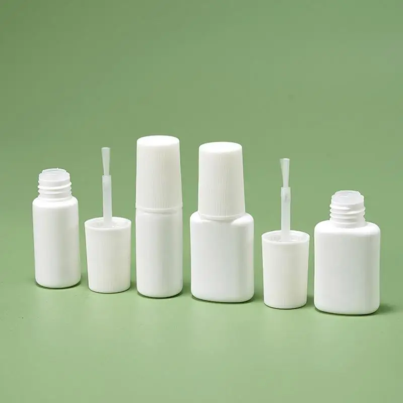 Flacone per smalto 1 pz 10ml, vasetto vuoto ricaricabile con pennello e tappo, contenitore cosmetico, kit professionale per salone e fai da te - immagine 3