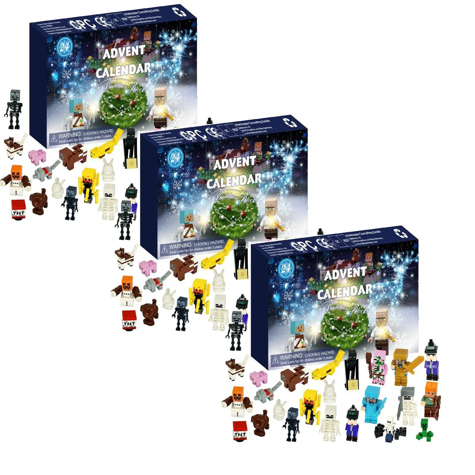 Halloween Christmas Calendar Toy-24 Day Countdown Calendar Kit Includes 24 Characters Surprise Gifts For Children & Fans christmas countdown calendar