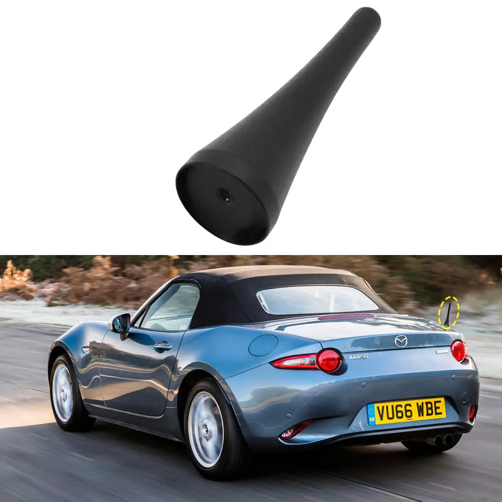 Antenna Corta Stubby Antenna Albero Topper Per Mazda Mx5 Abarth Fiat 124 Spider 3.8 Pollici Alluminio 2017 2018 2019 2021 2022