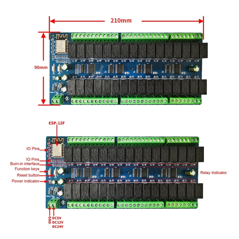 DC5V   ġ ESP8266   Wifi 32-Way   ESP-12F   