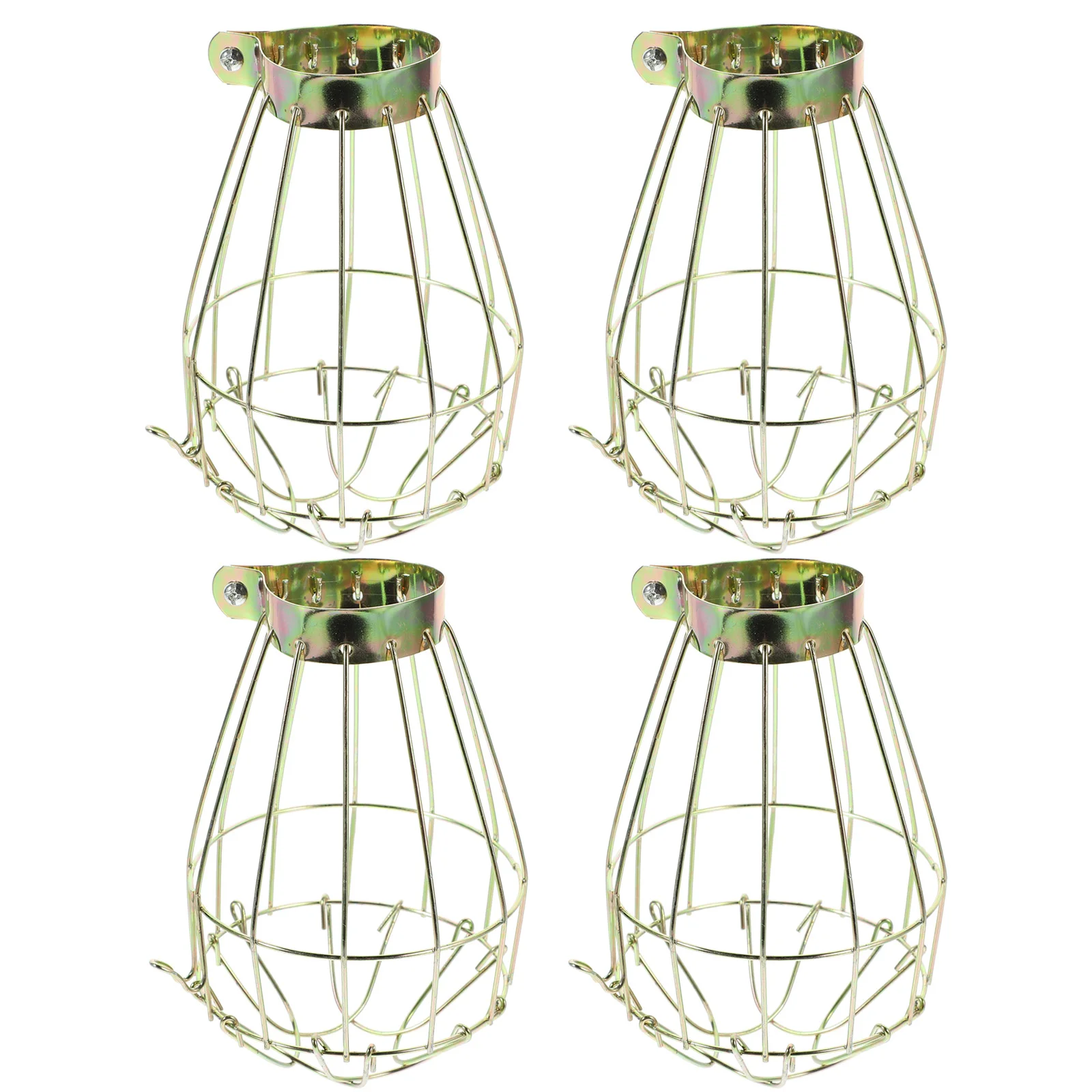 

6pcs Metal Cage Lamp Shade Industrial Bulb Shade Farmhouse Bulb Cage Guard Hanging Pendant Light Cover for Home Office Bedroom