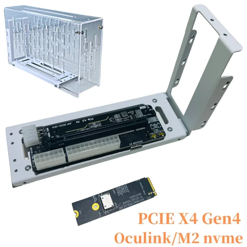 Suporte de Placa Gráfica Externa para Laptop Metal Frame Placa de Vídeo Dock Gpu Holder Oculink M.2 Nvme Pcie4.0 Notebook fi Nuc - Imagem 2