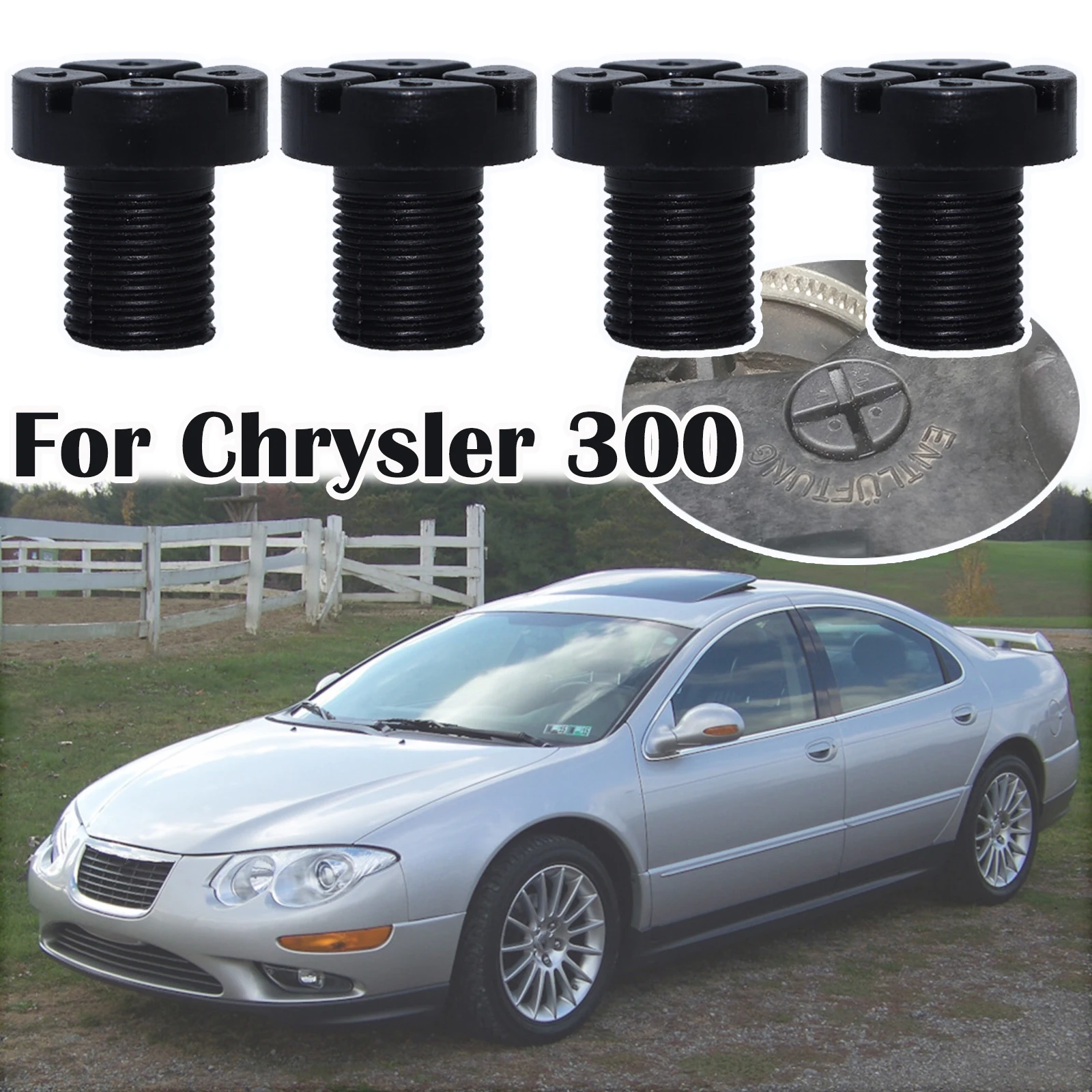 Vite Di Spurgo Del Bullone Della Valvola Dell'Aria 4X Per Chrysler 300 Lancia Thema Tappo Del Radiatore Del Liquido Di Raffreddamento Tappo Del Serbat