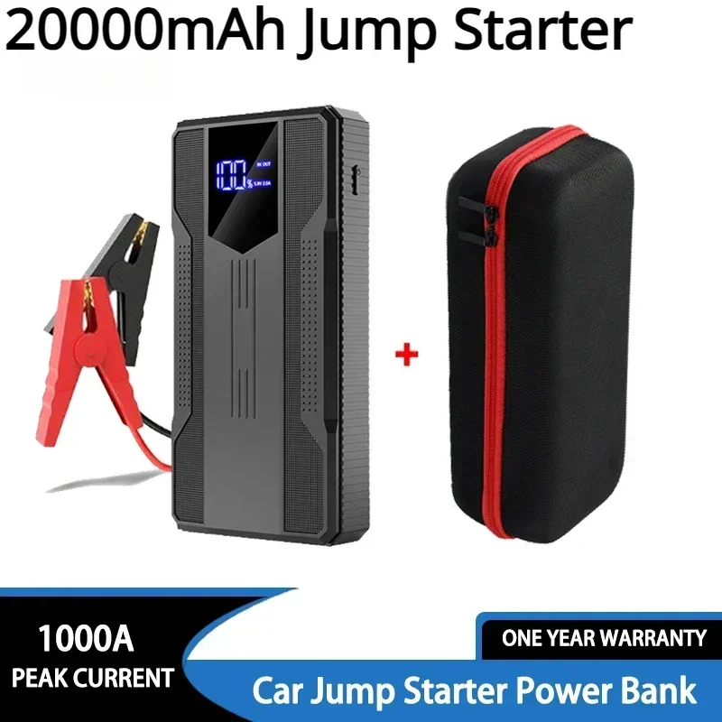 

Car Jump Starter Portable Electronic Accessories Booster Power Bank 20000mAh Car Battery Charger Electric Devices Free Shipping