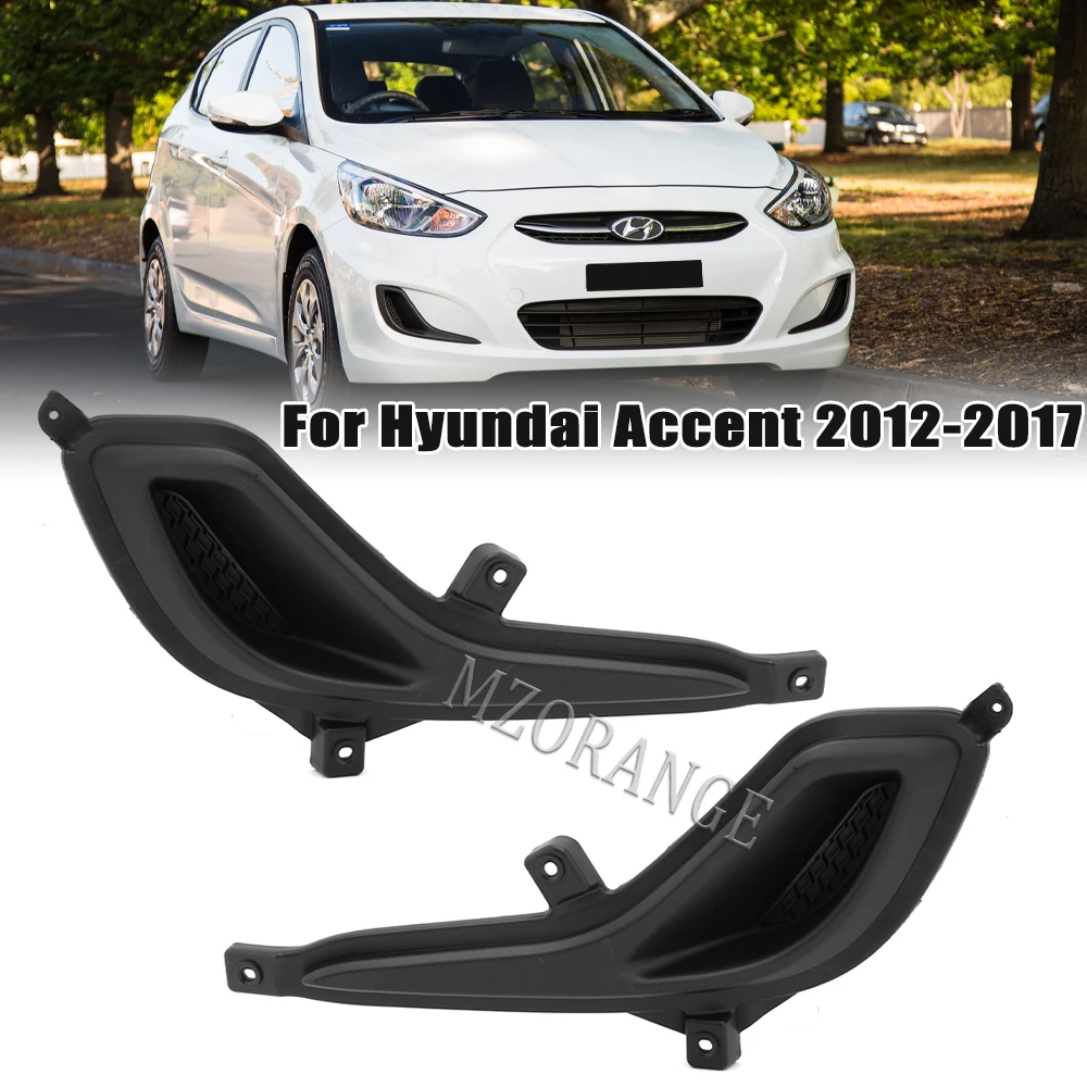 Cubierta de luz antiniebla para coche, Accesorios Negros para Hyundai